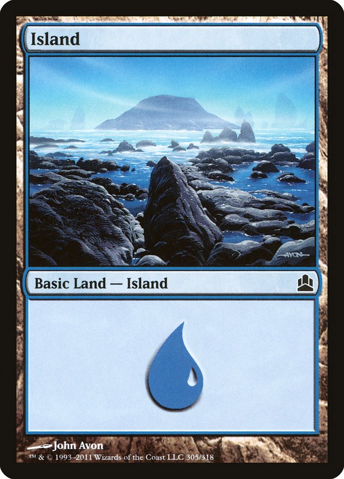 Magic | Island (305) [Commander 2011] | The Nerd Merchant