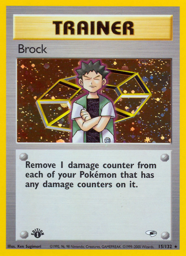 Pokemon | Brock (15/132) [Gym Heroes 1st Edition] | The Nerd Mechant