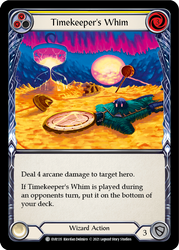 Flesh and Blood TCG | Timekeeper's Whim (Yellow) [EVR135] (Everfest)  1st Edition Rainbow Foil | The Nerd Merchant