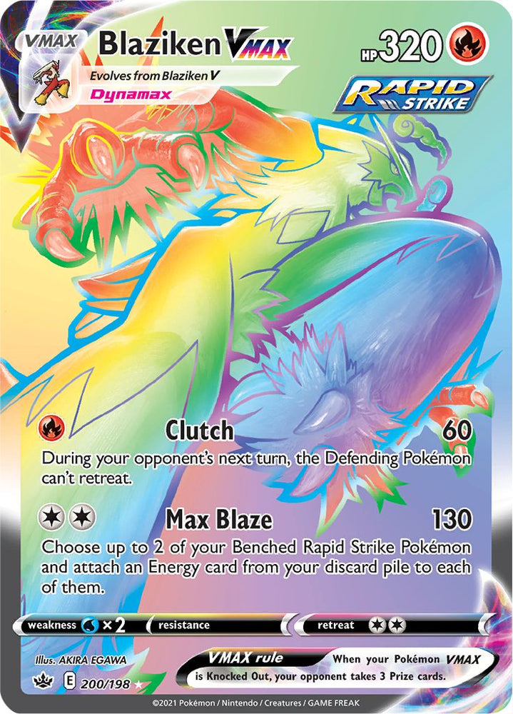 Pokemon | Blaziken VMAX (200/198) [Sword & Shield: Chilling Reign] | The Nerd Merchant