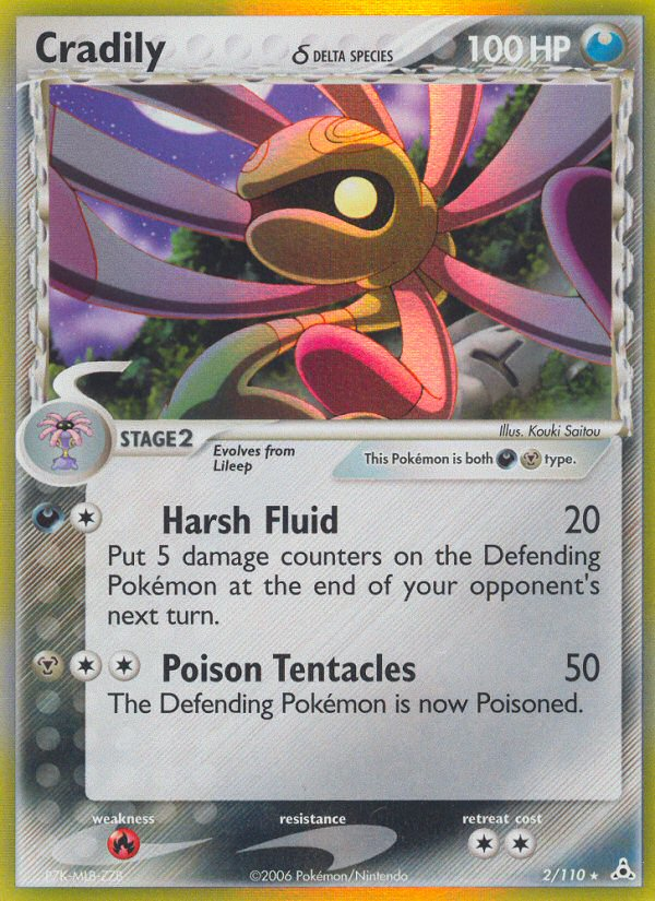 Pokemon | Cradily (2/110) (Delta Species) [EX: Holon Phantoms] | The Nerd Merchant