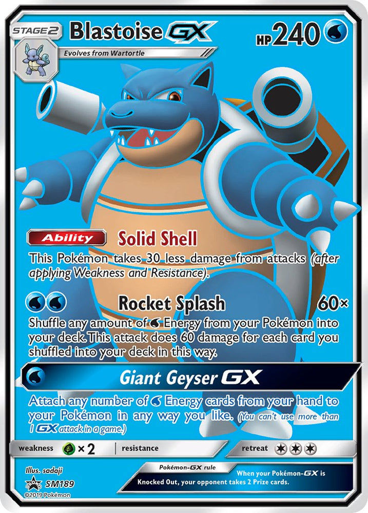 Pokemon | Blastoise GX (SM189) [Sun & Moon: Black Star Promos] | The Nerd Merchant
