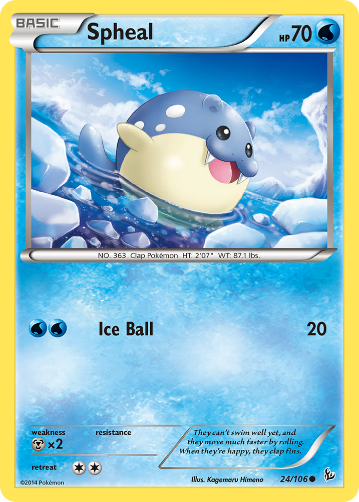 Pokemon | Spheal (24/106) [XY: Flashfire] | The Nerd Merchant