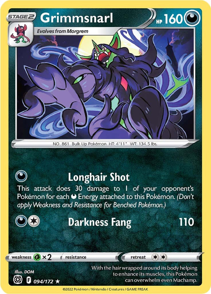 Pokemon | Grimmsnarl (094/172) [Sword & Shield: Brilliant Stars] | The Nerd Merchant