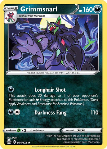 Pokemon | Grimmsnarl (094/172) [Sword & Shield: Brilliant Stars] | The Nerd Merchant