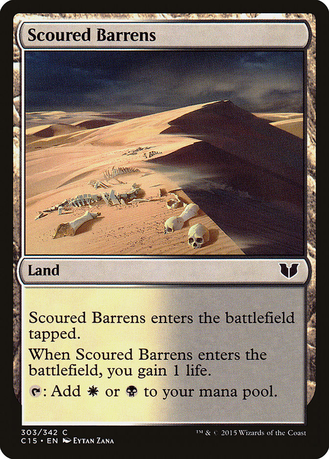 Magic | Scoured Barrens [Commander 2015] | The Nerd Merchant