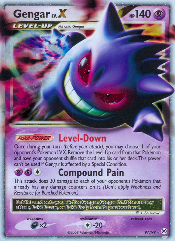 Pokemon | Gengar LV.X (97/99) [Platinum: Arceus] | The Nerd Merchant