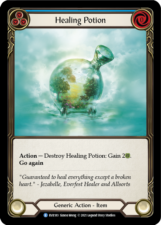 Flesh and Blood TCG | Healing Potion [EVR183] (Everfest)  1st Edition Cold Foil | The Nerd Merchant