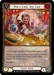 Flesh and Blood TCG | Pick a Card, Any Card (Red) [EVR167] (Everfest)  1st Edition Extended Art Rainbow Foil | The Nerd Merchant