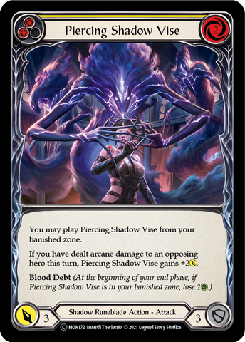 Piercing Shadow Vise (Yellow) [U-MON172-RF] (Monarch Unlimited)  Unlimited Rainbow Foil