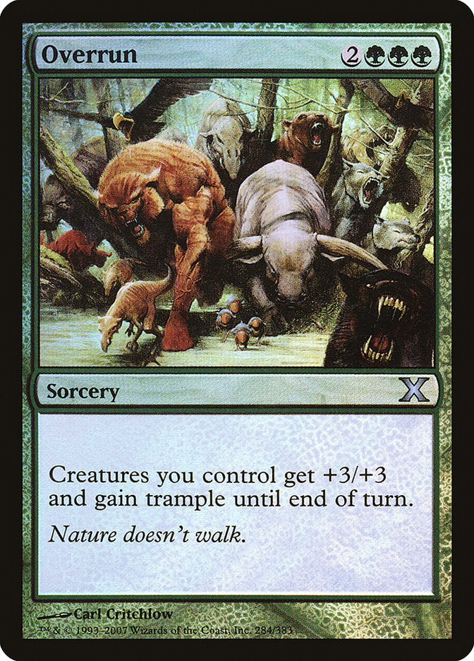 Magic | Overrun (Premium Foil) [Tenth Edition] | The Nerd Merchant