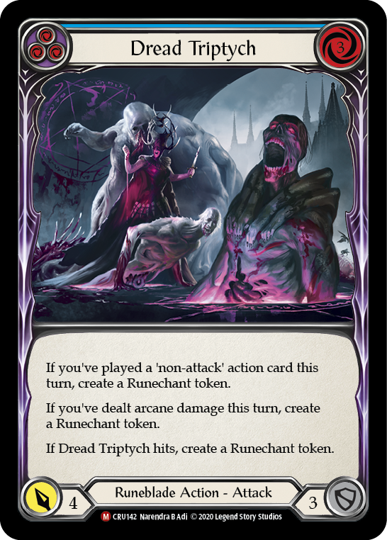 Flesh and Blood TCG | Dread Triptych [CRU142] (Crucible of War)  1st Edition Normal | The Nerd Merchant