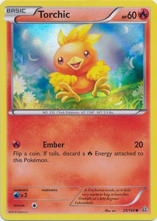 Pokemon | Torchic (25/160) (Sheen Holo) [XY: Primal Clash] | The Nerd Merchant