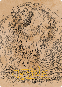 Magic | Nemesis Phoenix Art Card (Gold-Stamped Signature) [Commander Legends: Battle for Baldur's Gate Art Series] | The Nerd Merchant
