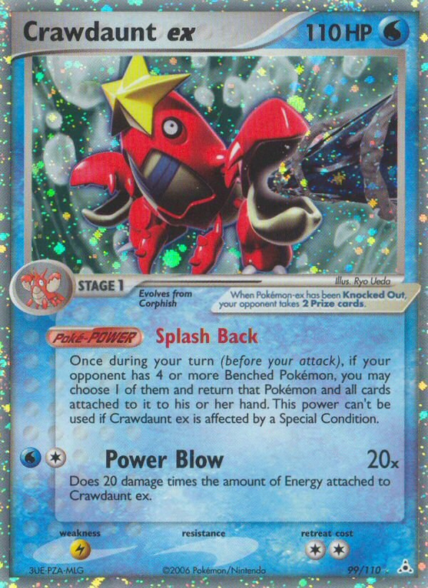 Pokemon | Crawdaunt ex (99/110) [EX: Holon Phantoms] | The Nerd Merchant