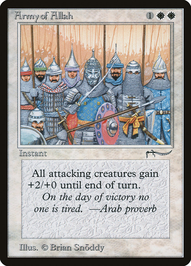 Magic | Army of Allah (Dark Mana Cost) [Arabian Nights] | The Nerd Merchant