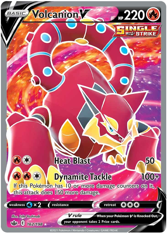 Pokemon | Volcanion V (162/198) [Sword & Shield: Chilling Reign] | The Nerd Merchant