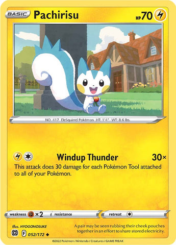 Pokemon | Pachirisu (052/172) [Sword & Shield: Brilliant Stars] | The Nerd Merchant