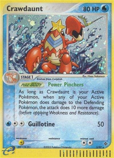 Pokemon | Crawdaunt (3/97) [EX: Dragon] | The Nerd Merchant