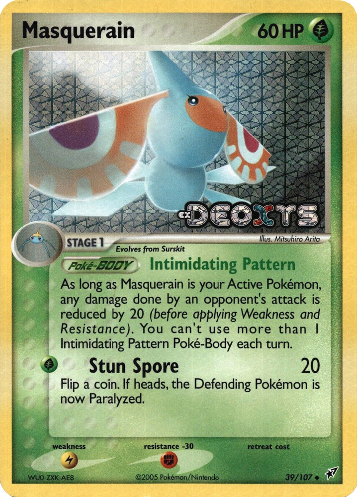 Pokemon | Masquerain (39/107) (Stamped) [EX: Deoxys] | The Nerd Merchant