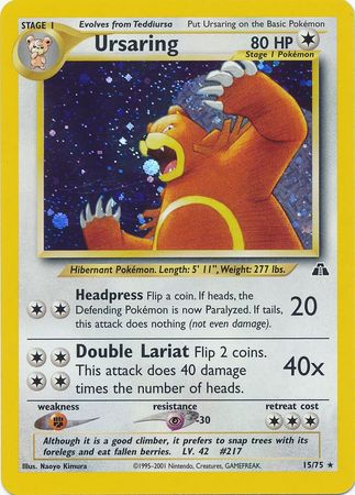Pokemon | Ursaring (15/75) [Neo Discovery Unlimited] | The Nerd Merchant