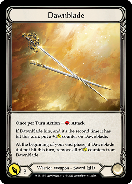 Flesh and Blood TCG | Dawnblade // Romping Club [WTR115-T // WTR003-T] (Welcome to Rathe)  Alpha Print Normal | The Nerd Merchant