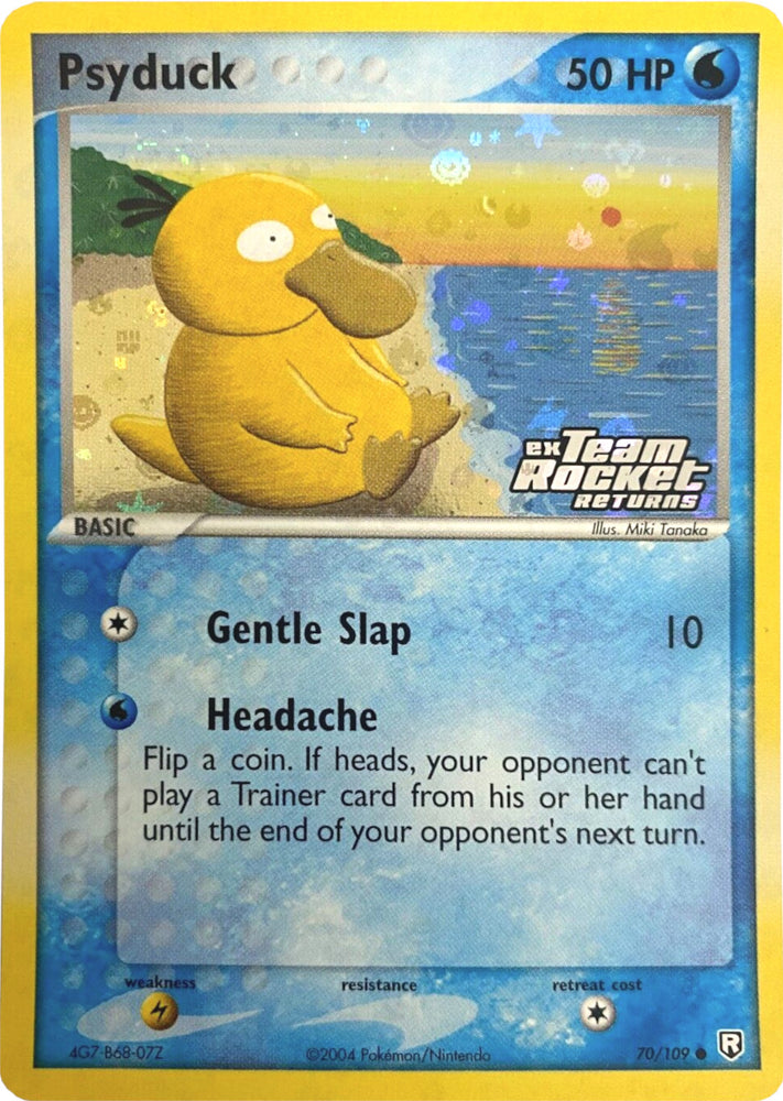 Pokemon | Psyduck (70/109) (Stamped) [EX: Team Rocket Returns] | The Nerd Merchant