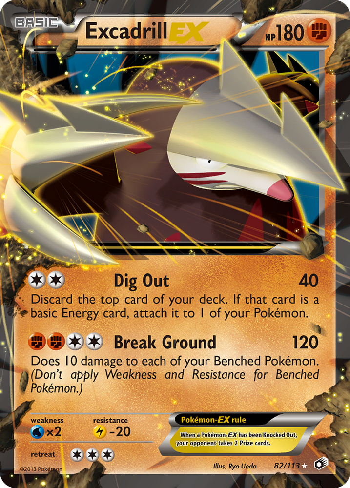 Pokemon | Excadrill EX (82/113) [Black & White: Legendary Treasures] | The Nerd Merchant