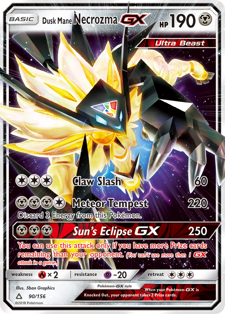 Pokemon | Dusk Mane Necrozma GX (90/156) [Sun & Moon: Ultra Prism] | The Nerd Merchant