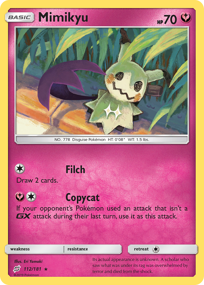 Pokemon | Mimikyu (112/181) [Sun & Moon: Team Up] | The Nerd Merchant