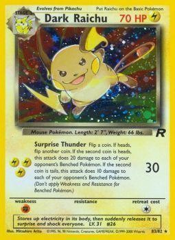 Pokemon | Dark Raichu (83/82) [Team Rocket Unlimited] | The Nerd Merchant