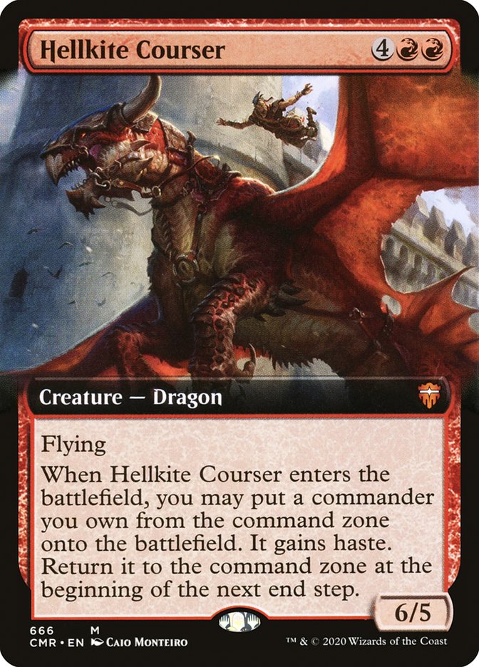 Magic | Hellkite Courser (Extended Art) [Commander Legends] | The Nerd Merchant