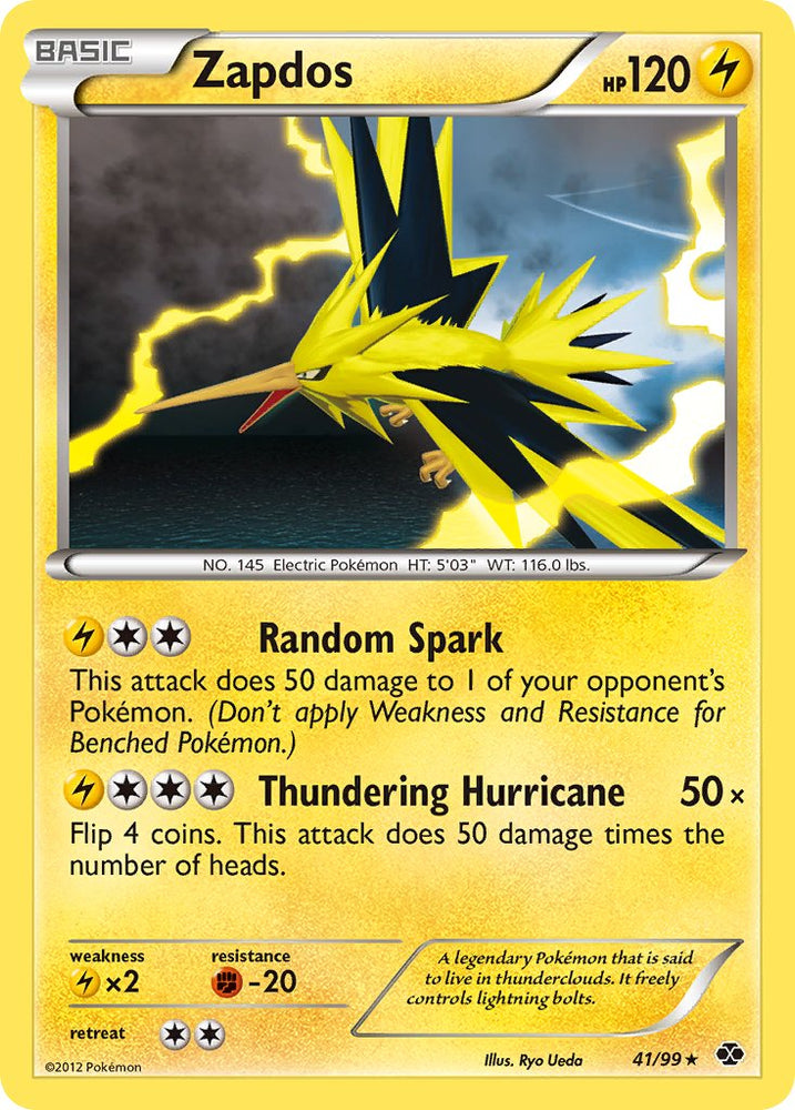 Pokemon | Zapdos (41/99) (Blister Exclusive) [Black & White: Next Destinies] | The Nerd Merchant