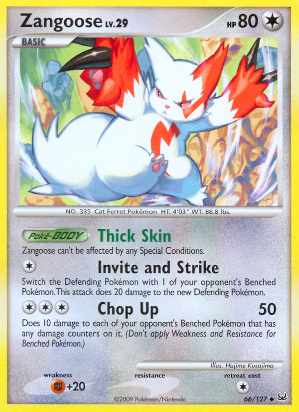 Pokemon | Zangoose (66/127) [Platinum: Base Set] | The Nerd Merchant