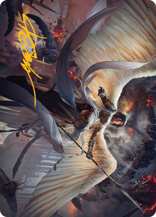 Magic | Serra Faithkeeper Art Card (Gold-Stamped Signature) [March of the Machine Art Series] | The Nerd Merchant