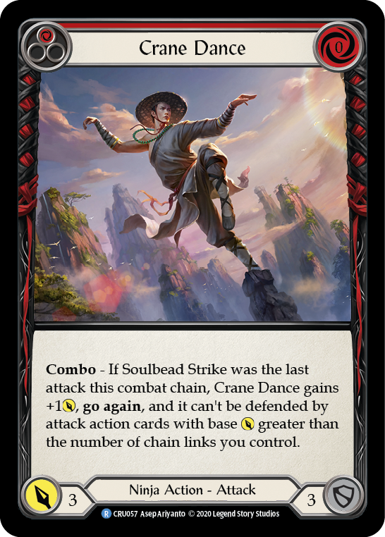 Flesh and Blood TCG | Crane Dance (Red) [CRU057] (Crucible of War)  1st Edition Normal | The Nerd Merchant