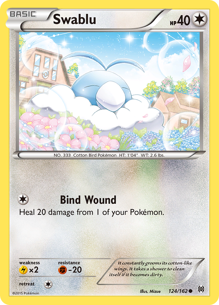 Pokemon | Swablu (124/162) [XY: BREAKthrough] | The Nerd Merchant