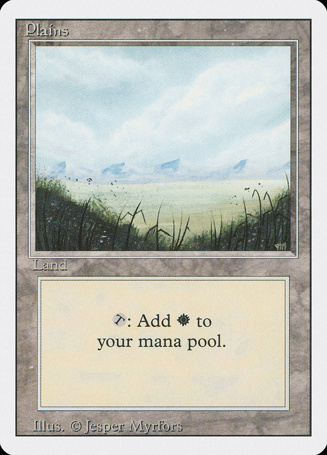 Magic | Plains (No Trees / Signature on Right) [Revised Edition] | The Nerd Merchant