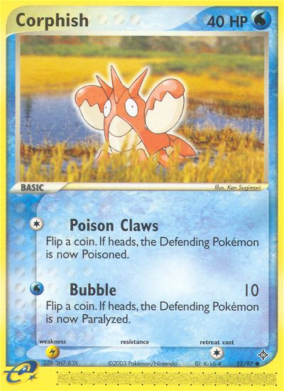 Pokemon | Corphish (52/97) [EX: Dragon] | The Nerd Merchant