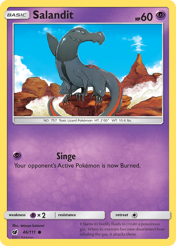 Pokemon | Salandit (46/111) [Sun & Moon: Crimson Invasion] | The Nerd Merchant