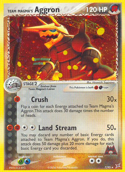 Pokemon | Team Magma's Aggron (7/95) [EX: Team Magma vs Team Aqua] | The Nerd Merchant