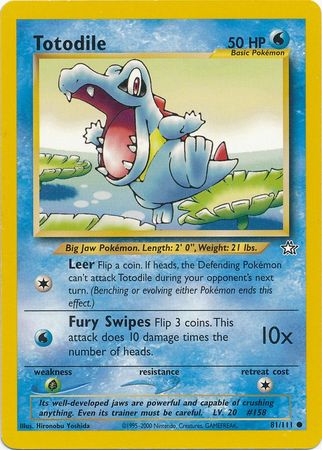 Pokemon | Totodile (81/111) [Neo Genesis Unlimited] | The Nerd Merchant
