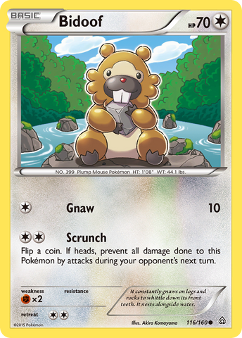 Pokemon | Bidoof (116/160) [XY: Primal Clash] | The Nerd Merchant