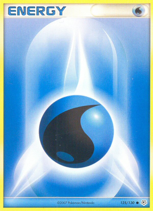 Pokemon | Water Energy (125/130) [Diamond & Pearl: Base Set] | The Nerd Merchant