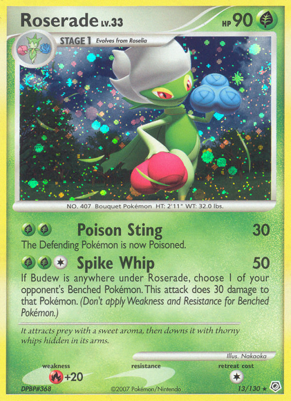 Pokemon | Roserade (13/130) [Diamond & Pearl: Base Set] | The Nerd Merchant
