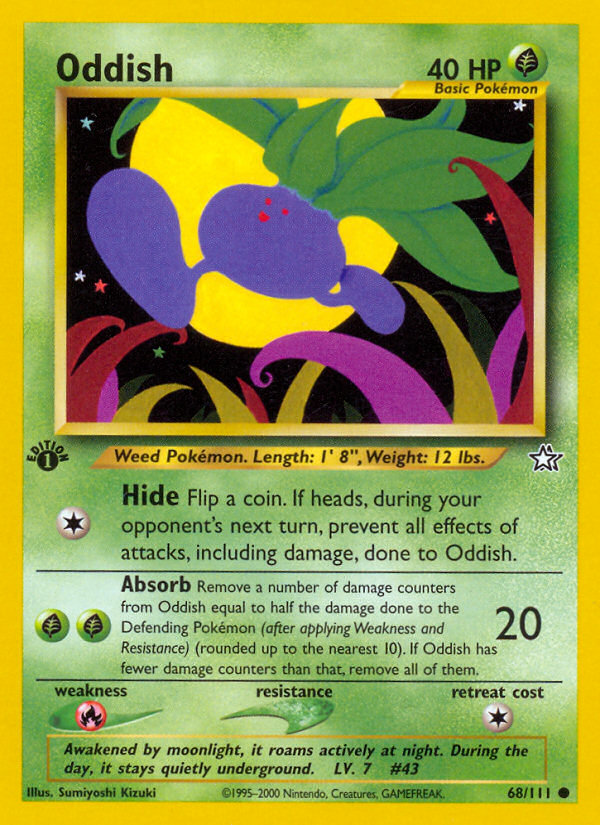 Pokemon | Oddish (68/111) [Neo Genesis 1st Edition] | The Nerd Merchant