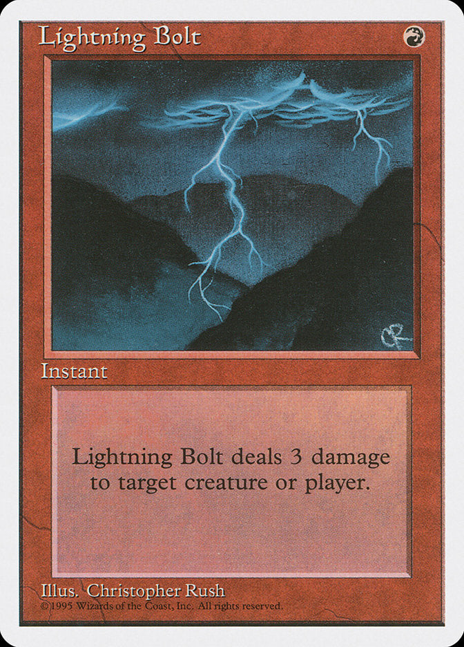 Magic | Lightning Bolt [Fourth Edition] | The Nerd Merchant