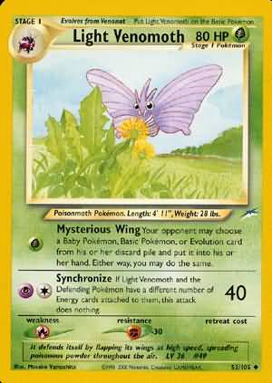 Pokemon | Light Venomoth (53/105) [Neo Destiny Unlimited] | The Nerd Merchant