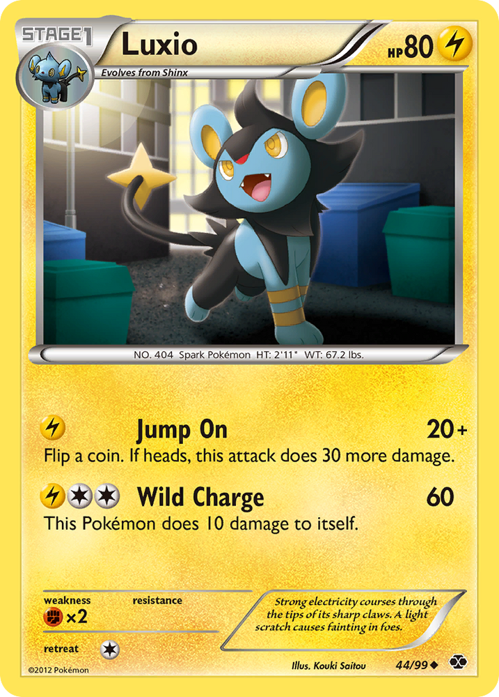 Pokemon | Luxio (44/99) [Black & White: Next Destinies] | The Nerd Merchant