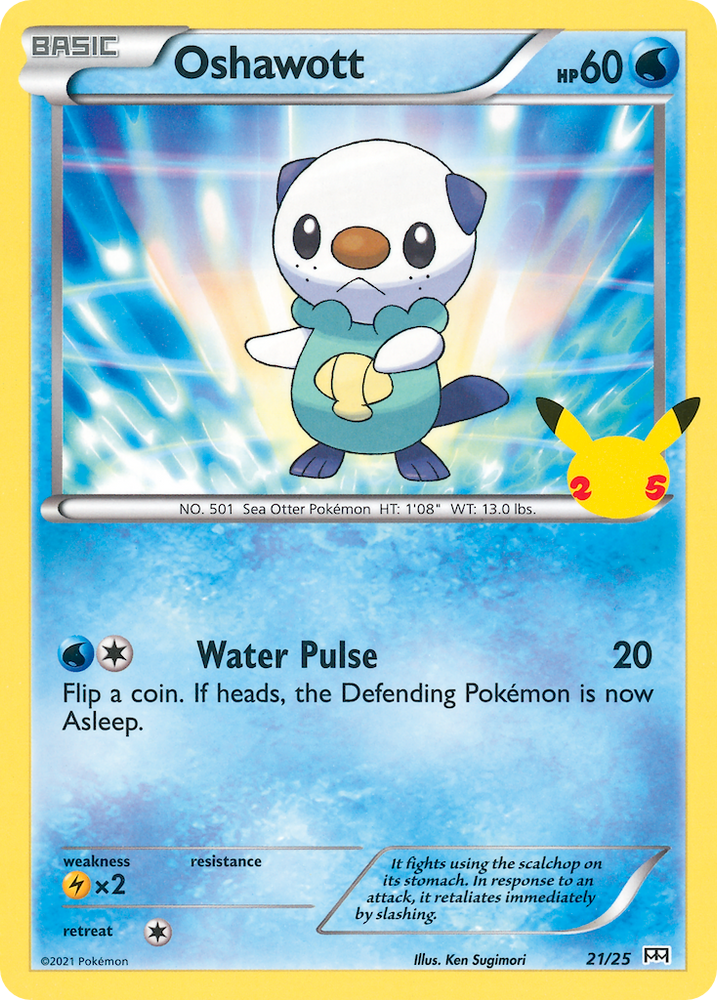 Pokemon | Oshawott (21/25) [McDonald's 25th Anniversary] | The Nerd Merchant